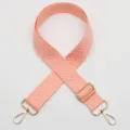 Modieuze roze brede vervangende tasband met chevrone patroon en gouden metalen hardware accessoires. - Gouden Haak / Lichtroze (Nr. 827)