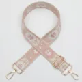 Woven replacement bag strap, ethnic floral jacquard adjustable cross-body strap accessory. - Style 1019