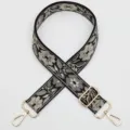 Woven jacquard floral bag strap replacement with gold hardware adjustable crossbody strap - Style 1020