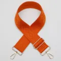 Bandoulière de sac de rechange réglable de 5 cm de large en orange vif avec motif de losanges. - Style N° 906