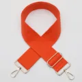 Sangle de sac de rechange large orange, bandoulière réglable de 5 cm avec accessoires dorés. - 878 (Orange Vif)