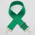 Courroie de sac tissée verte de rechange sangle réglable pour sac à main avec quincaillerie dorée - Style N° 908