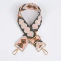 Colorful ethnic style replacement bag strap, adjustable woven shoulder crossbody strap item. - Style 264 / Silver Hook