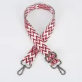 Ethischer geometrischer gewebter Taschenriemen verstellbarer Ersatzschultergurt Damen - Muster 138 / Gewehrfarbener Haken