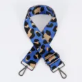 Sangle de sac large à motif léopard épaissi, bandoulière réglable de rechange pour sac - Quincaillerie en Gunmetal (118) / Léopard Bleu 2#
