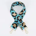 Courroie de sac large imprime leopard bleu, bandouliere reglable pour sacs de femmes. - Quincaillerie Dorée (120) / Léopard Bleu 3#