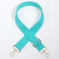 Turquoise replacement bag strap with adjustable buckle and gold hardware. Perfect crossbody accessory. - No. 765 (765)
