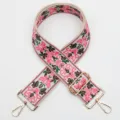 Colorful ethnic jacquard wide shoulder strap 5cm replacement crossbody bag belt with metal hooks - No. 955