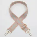 Correa de bolso ancha de jacquard étnico colorido de repuesto para hombro con herrajes dorados. - Modelo 1007