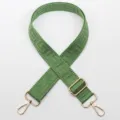Green Woven Crossbody Bag Strap Adjustable Replacement Jacquard Labyrinth Pattern Handbag Belt - No. 778 (778)
