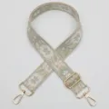 Woven Floral Bag Strap Replacement Ethnic Style Wide Shoulder Strap with Gold Hardware - Style 1042