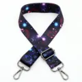 Sangle de remplacement pour sac bandouliere, bandouliere reglable en tissu avec pieces metal - Style 90 / Crochet Gunmetal