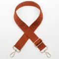 Brown replacement bag strap with adjustable length, stylish labyrinth woven design for crossbody. - No. 783 (783)