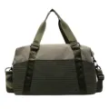 Sac de voyage pour le sport et les courts trajets avec motif à carreaux et bandoulière. - Vert Militaire