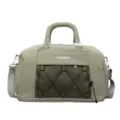 Fashionable short travel duffel bag with dry-wet separation for gym yoga and trips. - Green