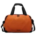 Borsa da viaggio arancione nera borsa sportiva tracolla fitness borsone tempo libero weekend - arancio-rosso