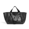Sac cabas de voyage noir pour bagage d'affaires et sac a main de transport quotidien - Noir
