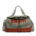 Stylish casual travel duffel bag with shoulder strap, spacious commuting overnight luggage bag. - Army Green