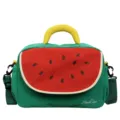 Carina borsa a tracolla da viaggio con design anguria, grande borsa a spalla in tela per donne. - Taglia S / Verde