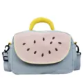 Simpatica borsa da viaggio a tracolla anguria, grande capacità borsa a tracolla casual variante. - Taglia S / Blu