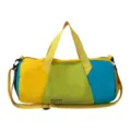 Borsa da viaggio sportiva ed elegante con design bicolore per palestra yoga e tempo libero. - verde-giallo