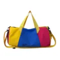 Moderna borsa da viaggio sportiva colorata, impermeabile per palestra e fitness sport. - Blu