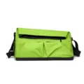 Bright green messenger shoulder bag multi-functional large capacity travel bag for business commuter - Green Double