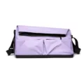 Purple shoulder travel bag, stylish multi-pocket casual commuter bag for daily use. - Purple Double