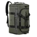 Military green large capacity travel backpack waterproof duffel bag for sports hiking. - Green