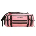 Pink large capacity sports duffel bag multifunctional outdoor fitness travel backpack variant. - Pink / Backpack Style