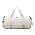 Borsa da viaggio macaron bicolore con manici, capiente borsa sportiva per le tue uscite. - Viola