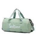 Large capacity green sports duffel bag for gym, travel, and daily outdoor fitness activities. - Green