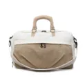 Grand sac de voyage sport avec compartiment étanche pour le fitness et les week-ends endurants. - Blanc Cassé
