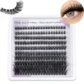 Mixed length cluster eyelashes 10mm to 18mm natural DIY individual lash extensions tray - Messy Style