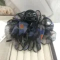 Grande pince à cheveux fleurie en organza, pince requin nuage duveteux pour coiffure femme. - 11cm / Tulipe