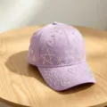 Kids rhinestone baseball cap, cute purple sun hat with sparkling stars and hearts design detail. - Kids Style, Adjustable Head Circumference 54CM / Purple
