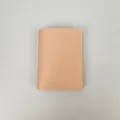 Minimalistische Damen Kurzgeldbörse in Rosa Leder Kartenhalter schlankes Portemonnaie - Rosa