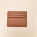 Portacarte minimalista marrone in pelle da donna, elegante custodia sottile per le carte. - 006 Marrone Chiaro