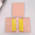 Macaron rosa PU Leder Kartenetui, schmale Mehrfachkarten Etui fur Damen und Herren. - Rosa