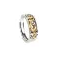 Retro Pixiu Herren Offener Ring Thai Silber Ethischer Stil Glücksring Modeschmuck - Einstellbar Offen / Antiksilber