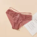 Sexy slip da donna in pizzo a vita alta traspirante mutandine intime comode ed eleganti - 38 / Pantaloni e gonne / Colore carminio