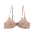 Sexy seamless front-closure push-up bra for women, lightweight wireless comfort support. - 70A/32A / Nude