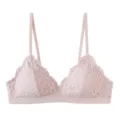Vrouwen sexy roze kant draadloze bralette driehoek cup zomer bh comfortabele lingeries - S Geschikt voor 32/70ABC / Tops / Roze