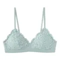 Lichtgroene kanten bralette, draadloze driehoek BH voor vrouwen, sexy zomerlingerie. - Groen