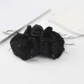 Black feather hair claw clip sparkling bubble hair accessories for daily elegant styling. - Black Dot Feather