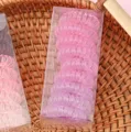 Gradient pink telephone cord hair ties in a clear box, sweet cute hair accessories. - Purple (9 Pcs)