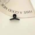 Mini black hair claw clip cute small shark clip for stylish half up hairstyles and bangs. - Small Jelly Hair Claw (Black)