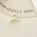 Mini hair claw clip cream white 4.5cm cute small shark clip for bangs and semi tied hairstyles. - Small Jelly Hair Claw (Pure White)