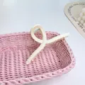 Minimalist matte geometric hair claw clip for women, chic back head styling hair accessory. - Extra Large Cross Claw Clip / 13cm / Off White