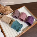 Chouchous de cheveux élastiques sans coutures mignons élastiques pour coiffage et lavage visage. - Lot de 5 / Rayures Arc-en-ciel